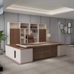 Bàn Giám Đốc Chân Khối Tích Hợp Tủ Phụ Tiện Nghi – BGD171