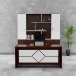 Bàn Giám Đốc Thiết Kế Sang Trọng Họa Tiết Kim Cương - BGD135