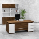 Bàn Giám Đốc Gỗ Thiết kế  Hai Tủ Lưu Trữ Tiện Lợi -  BGD137