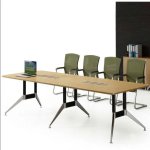 Bàn Họp Văn Phòng Chân Sắt Iris Hiện Đại 4m - BH53