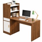Bàn Làm Việc Gỗ Thiết Kế Kèm Kệ Sách - BG55