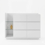 Bàn Trang Điểm Mini Tủ 6 Ngăn Kéo Kết Hợp 3 Ngăn Kệ Tiện Lợi  - BTD38