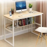 Bàn Làm Việc Chân Sắt Có Kệ Sách - BLV111