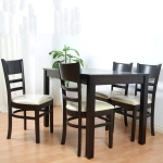 Bộ Bàn Ăn 4 Ghế CaBin Màu Đen Sang Trọng - BGA14