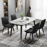 Bộ Bàn Ăn Ceramic 4 Ghế Loft Sang Trọng - BGA1