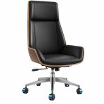 Ghế Giám Đốc Lưng Gỗ Nhập Khẩu - GGĐ11