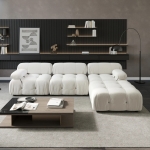 Ghế Sofa Bọc Vải Lông Cừu Góc L - SF23