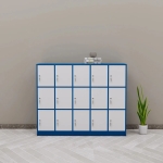 Tủ Locker 15 Ngăn Phối Màu Xanh Trắng Hiện Đại - TLK86