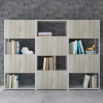 Tủ Tài Liệu Nhiều Ngăn Kết Hợp Kệ Trang Trí  - THS376