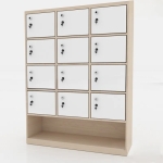 Tủ Locker 12 Cánh 3 Khoang Có Kệ Giày - TLK31