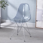 Ghế Cafe Tiếp Khách Trong Suốt Chân Sắt - CF28