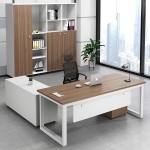 Bàn Giám Đốc Góc Chữ L Chân Sắt Hiện Đại - BGĐ6