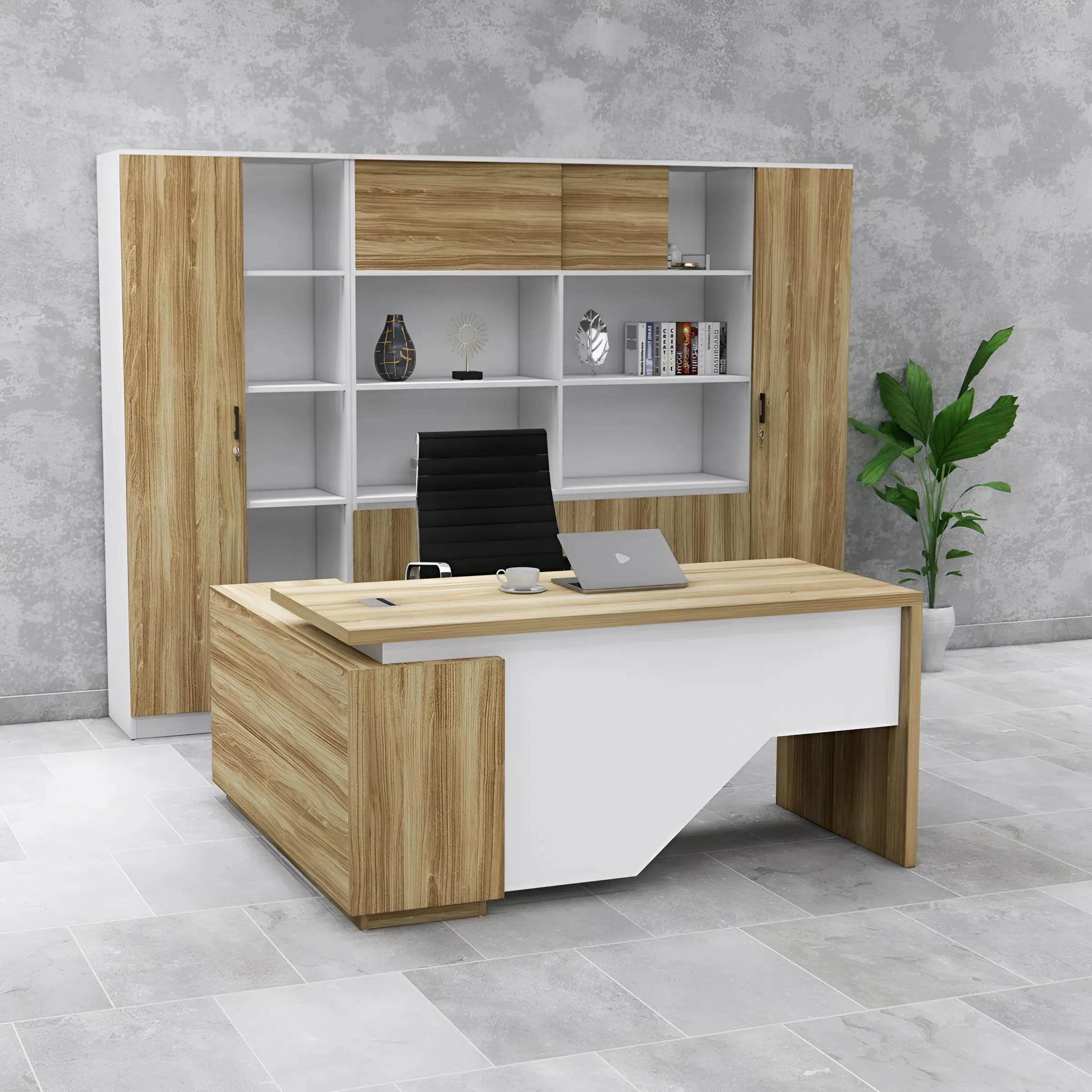 Bàn Giám Đốc Kiểu Dáng Đặc Biệt Vát Chéo - BGĐ118
