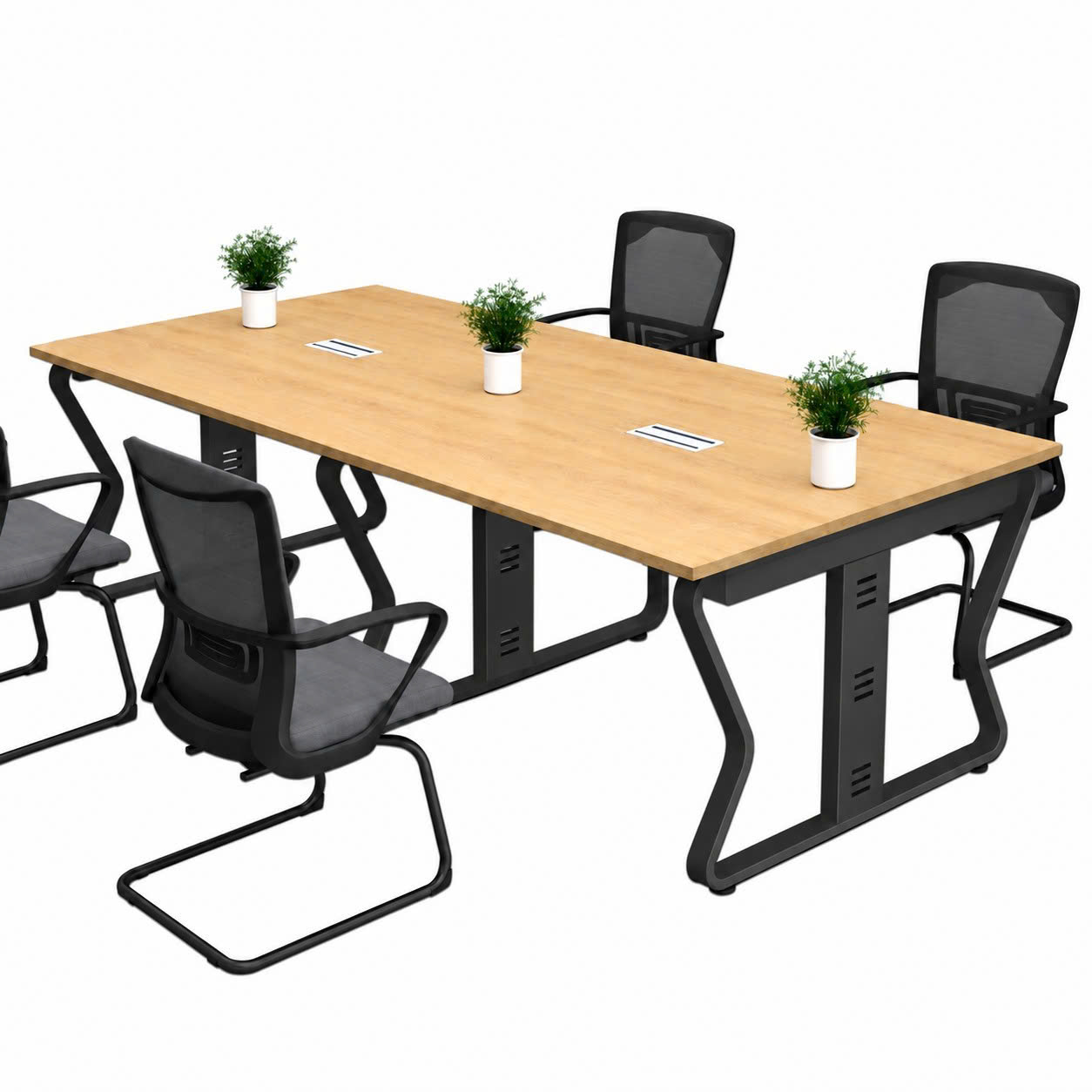 Bàn Họp Văn Phòng Nhập Khẩu 240x120cm – Không Gian Họp Hiện Đại BH57