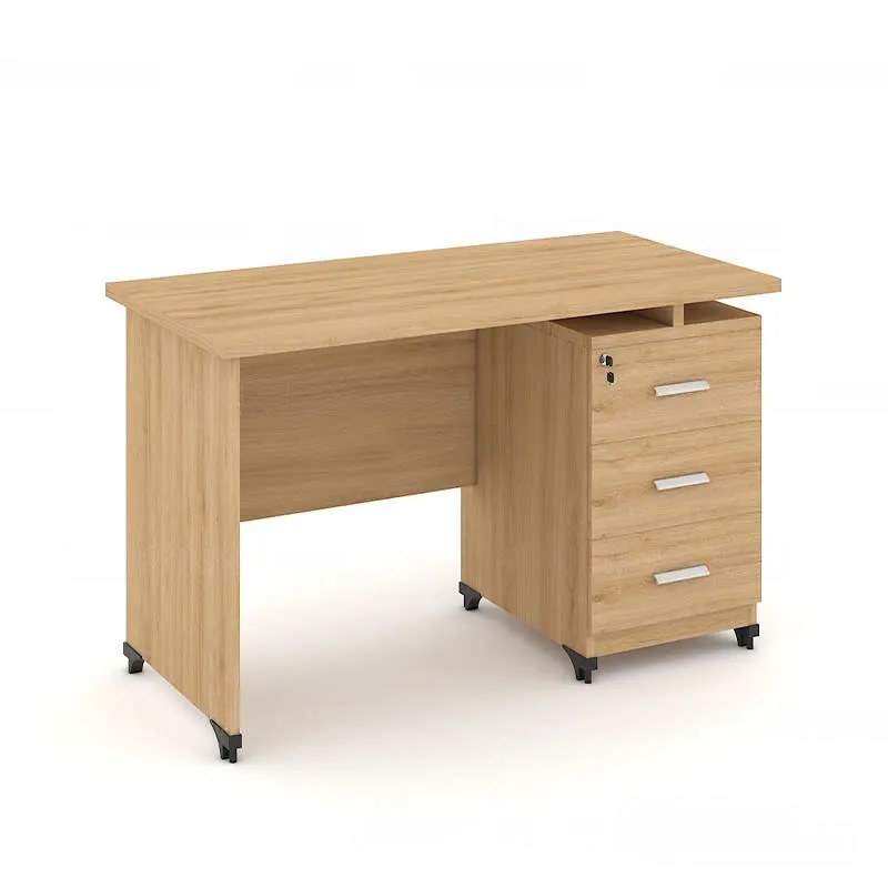 Bàn Làm Việc Văn Phòng Gỗ Công Nghiệp Kèm Hộc - BG58