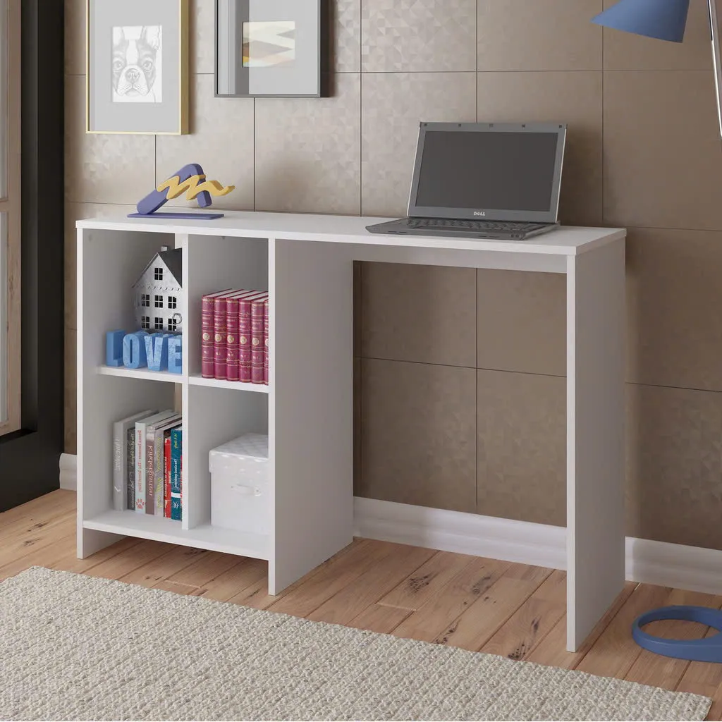 Bàn Làm Việc Gỗ Có 4 Ngăn Kệ Tiện Lợi - BG66