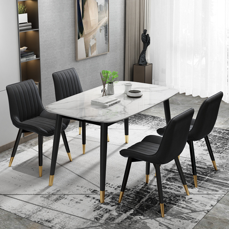 Bộ Bàn Ăn Ceramic 4 Ghế Loft Sang Trọng - BGA1