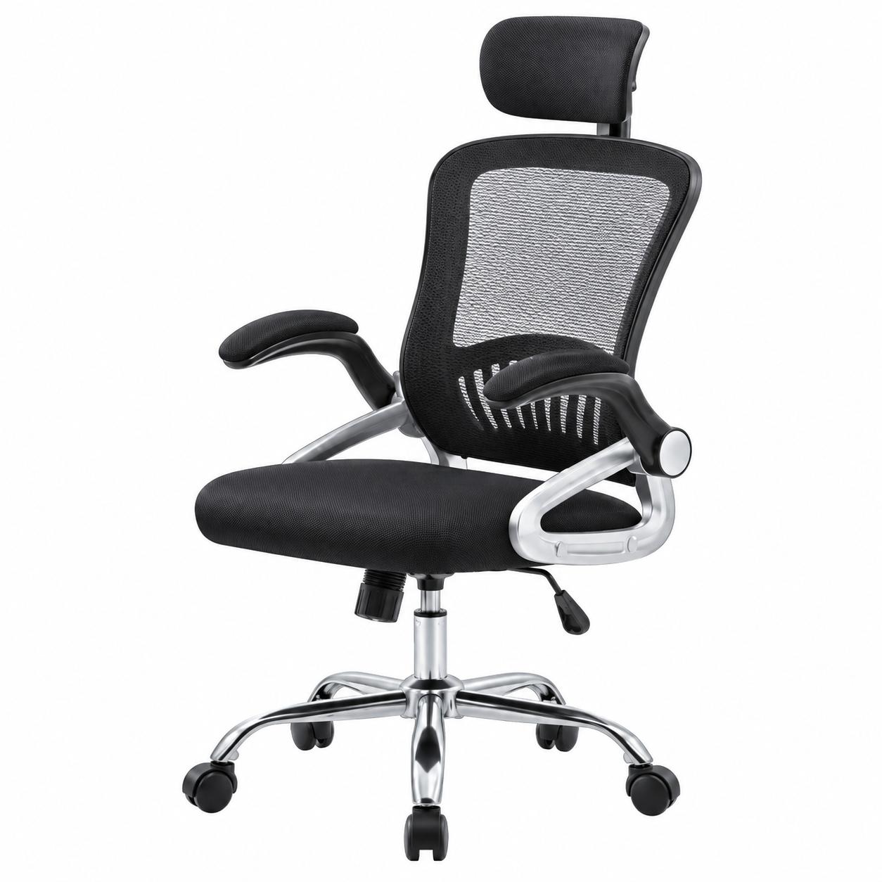 Ghế Xoay Văn Phòng Tay Gập Điều Chỉnh - GX55