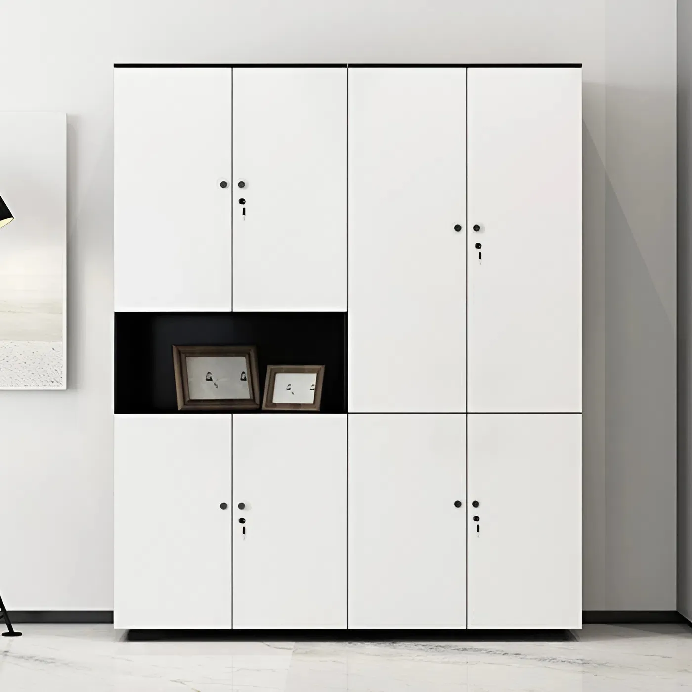 Tủ Hồ Sơ Cao Cấp 8 Cánh Có Khóa Bảo Mật Tiện Dụng - THS343