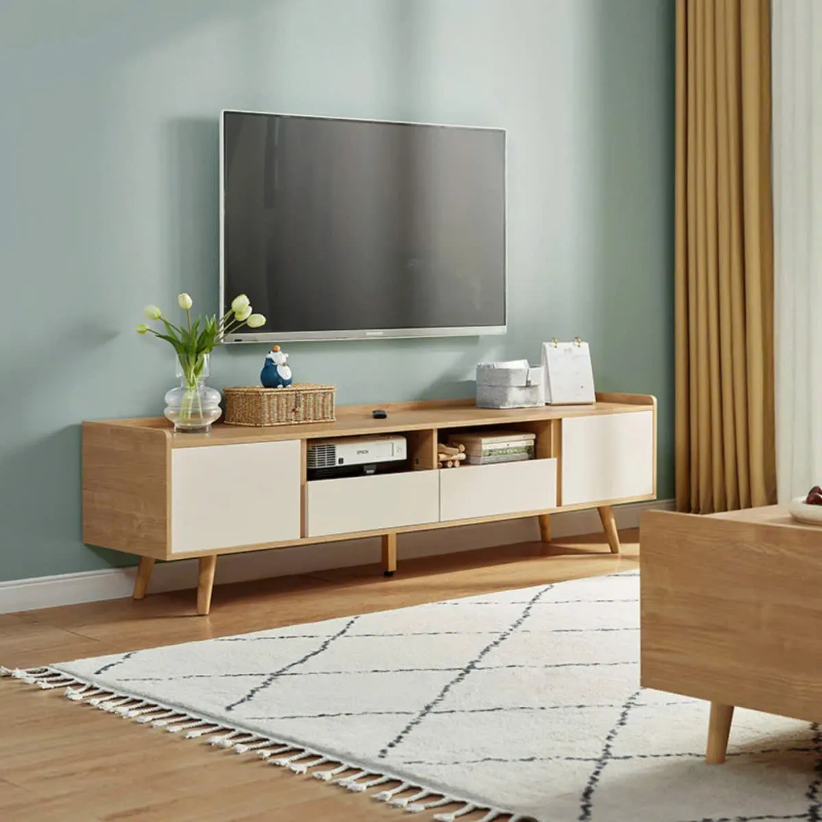 Kệ Tivi Gỗ MDF Thiết Kế Thanh Lịch - KTV6