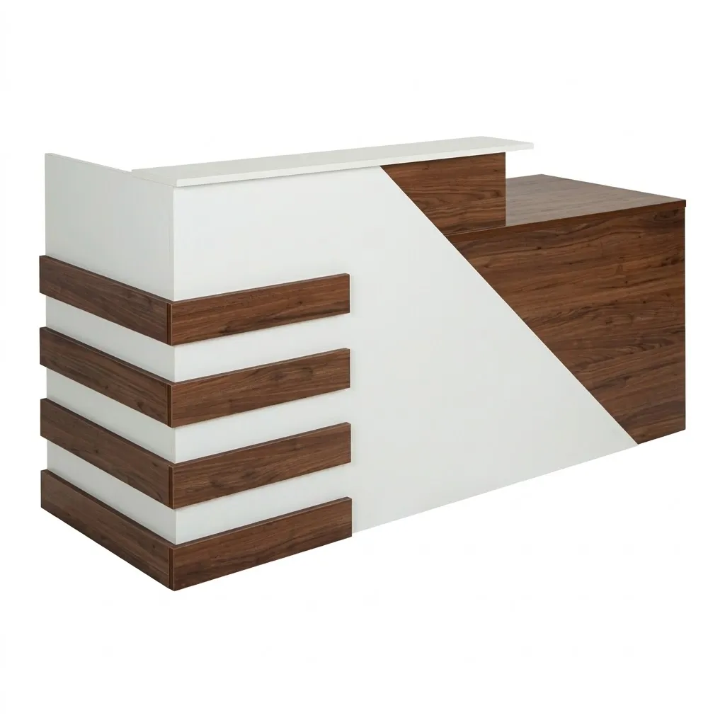 Quầy Lễ Tân Gỗ Thiết Kế Sang Trọng - LT15
