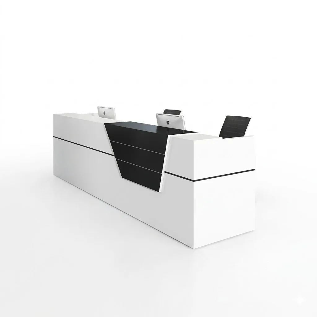 Quầy Lễ Tân Phong Cách Tối Giản Sang Trọng - LT17
