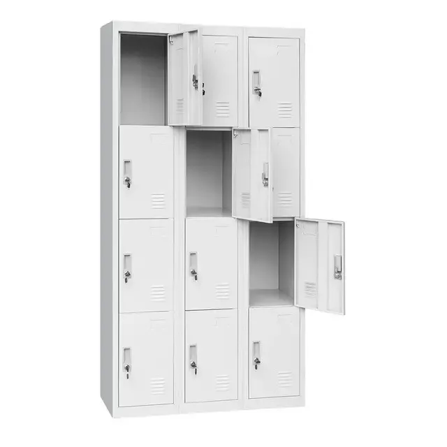 Tủ Locker Sắt Sơn Tĩnh Điện Thông Minh 12 Cánh - TLK9