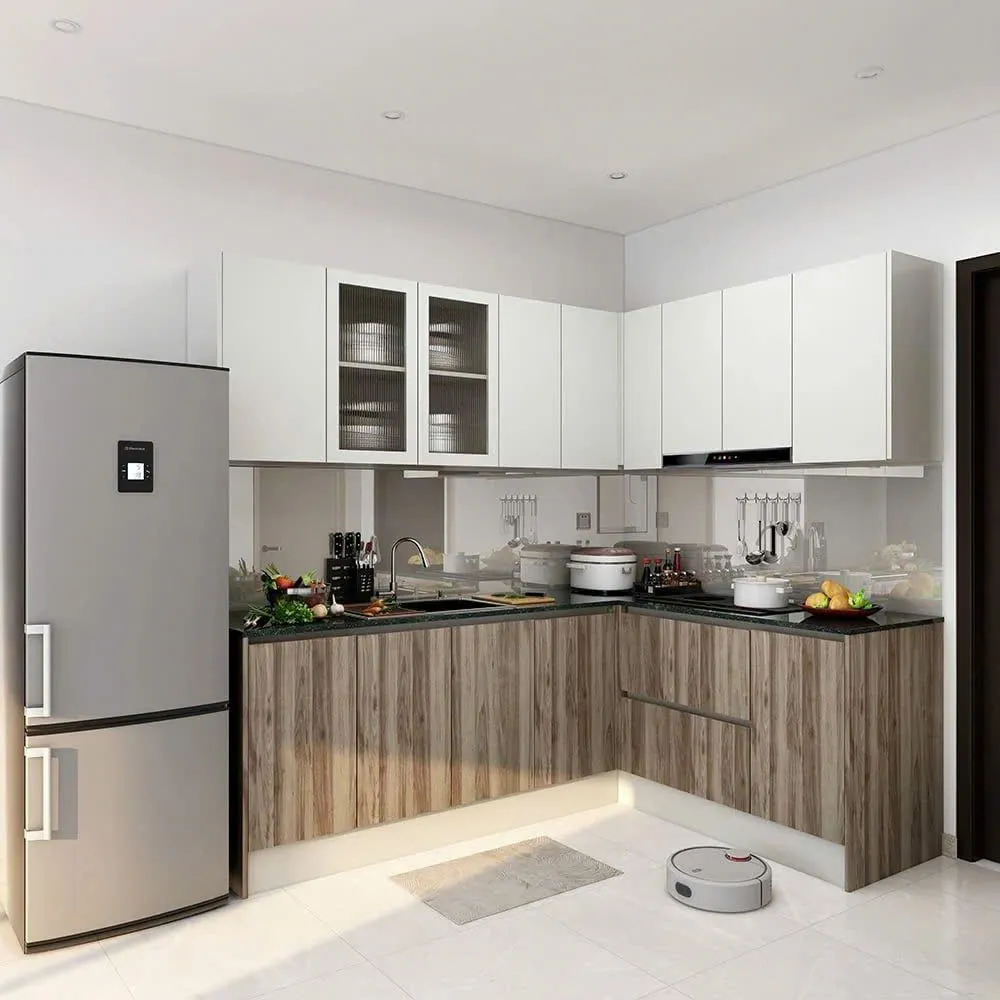 Tủ Bếp Chữ L Thiết Kế Thông Minh Cho Căn Hộ - TB07