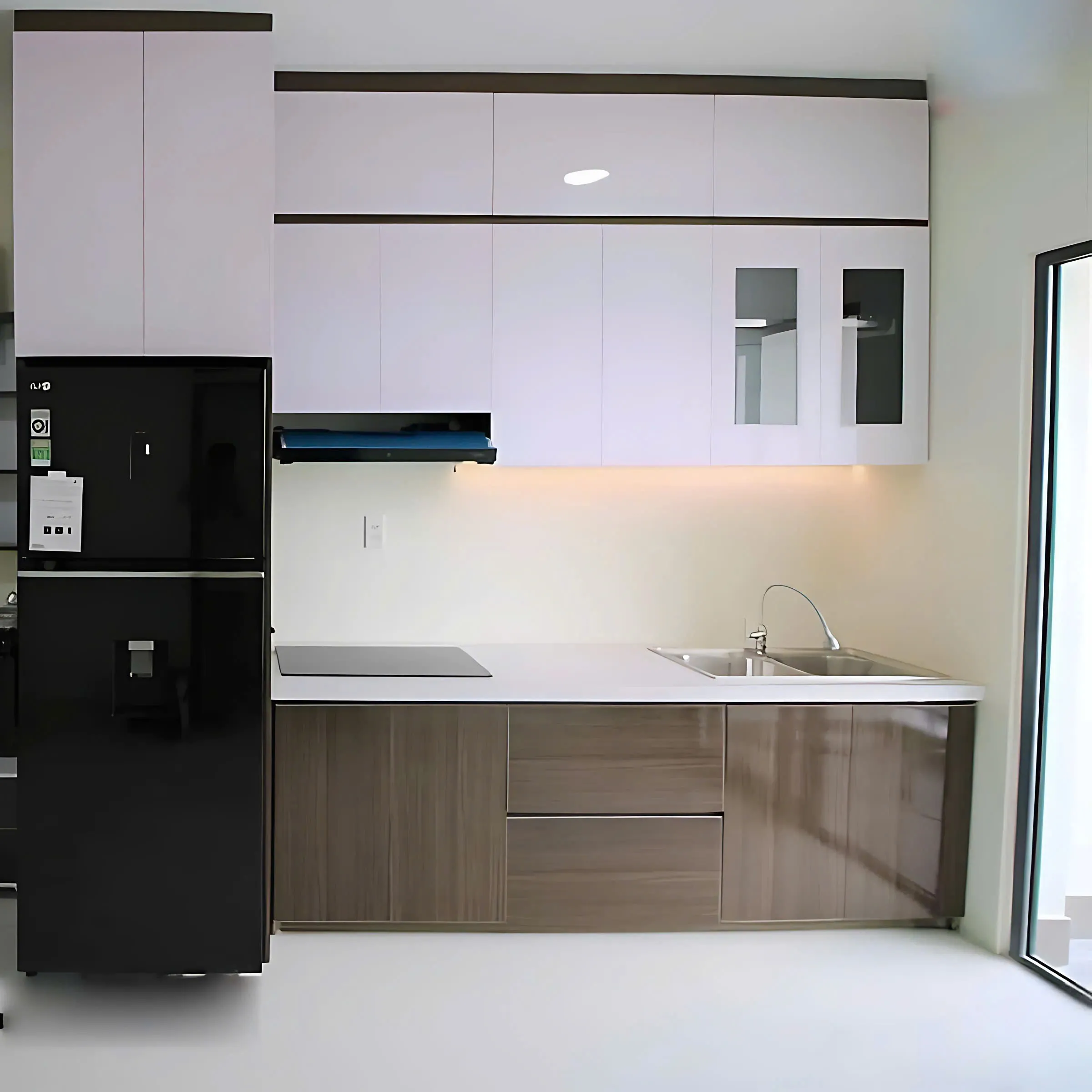 Tủ Bếp Chữ I Mini Gỗ Công Nghiệp Giá Rẻ - TB36