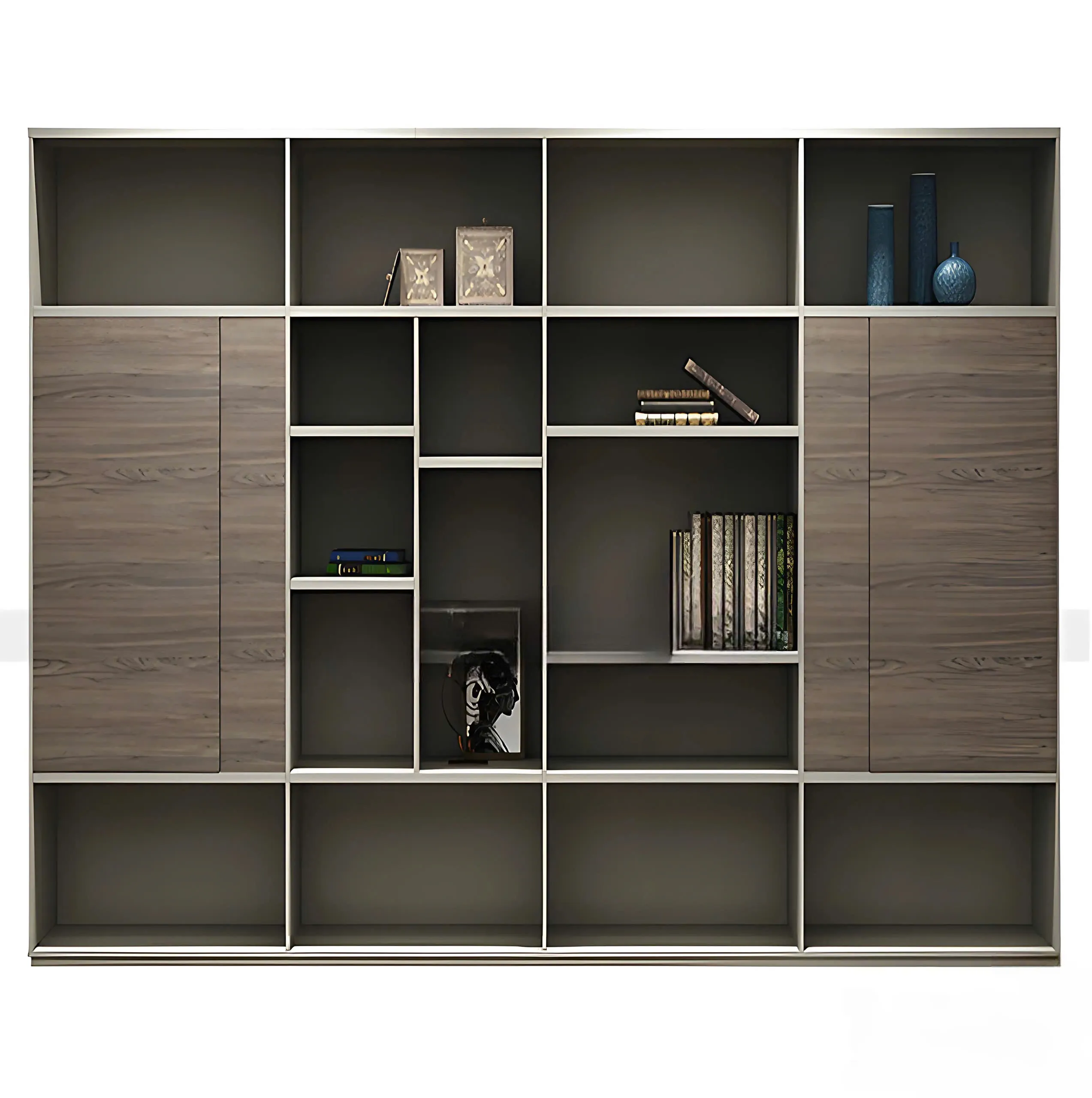 Tủ Tài Liệu Gỗ Thiết Kế Kệ Trưng Bày Đặc Biệt  - THS293