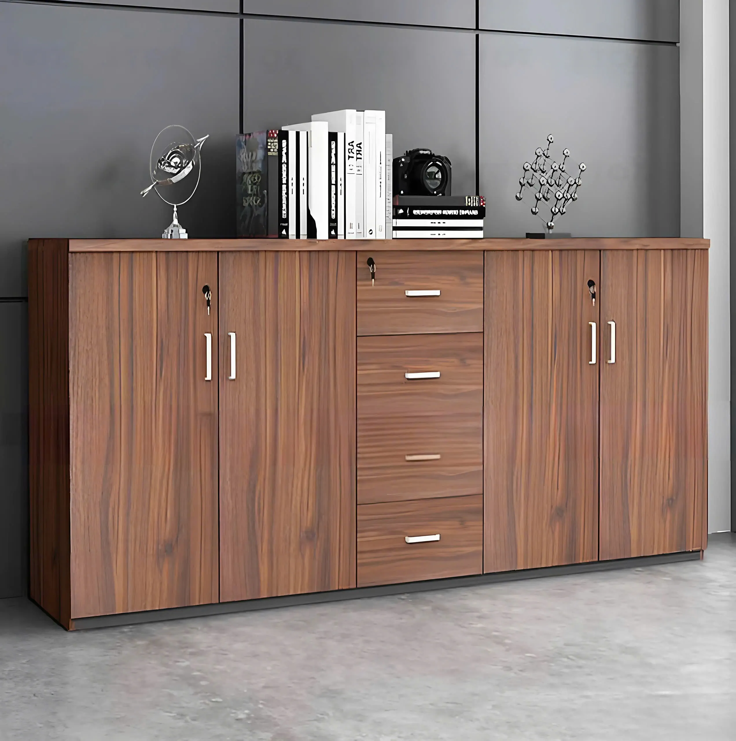 Tủ Tài Liệu Gỗ Thiết Kế Dạng Lửng Tiện Lợi  - THS274