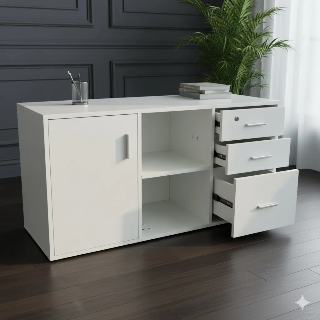 Tủ hồ Sơ Dáng thấp 1 Cánh 3 Ngăn Kéo Hiện Đại tiện Lợi - THS322