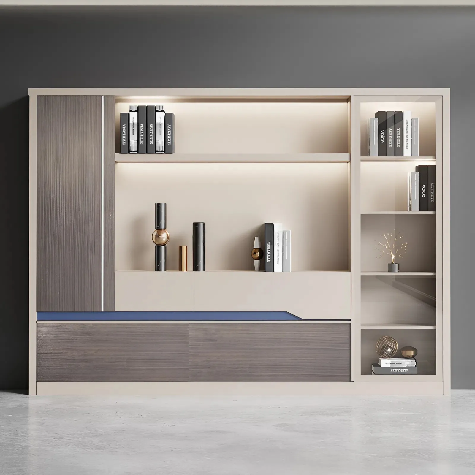 Tủ Hồ Sơ Minimalist Tối Ưu Diện Tích Trưng Bày - THS369
