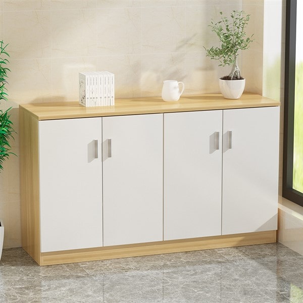 Tủ Tài Liệu Gỗ  Dáng Thấp 4 Cánh Mở - THS219