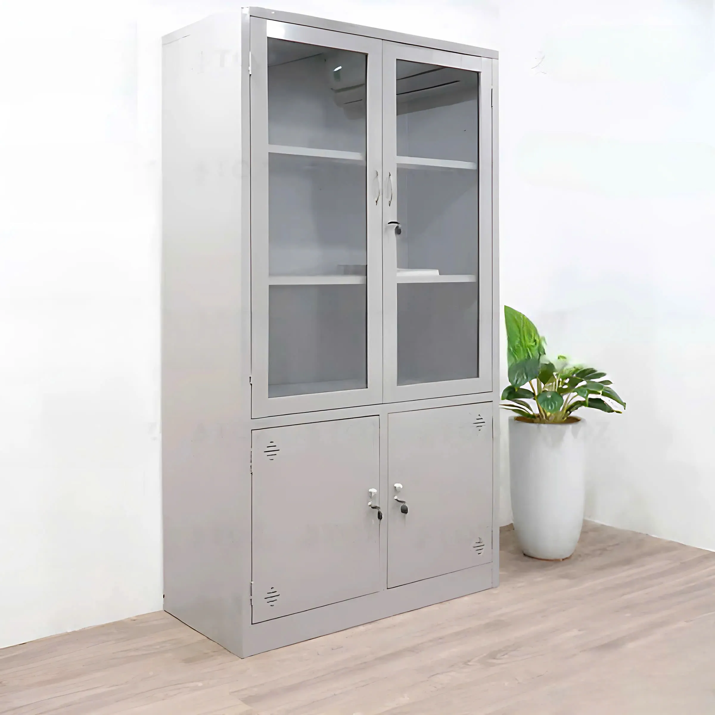 Tủ Locker Hồ Sơ  2 Cánh Kính - TLK57