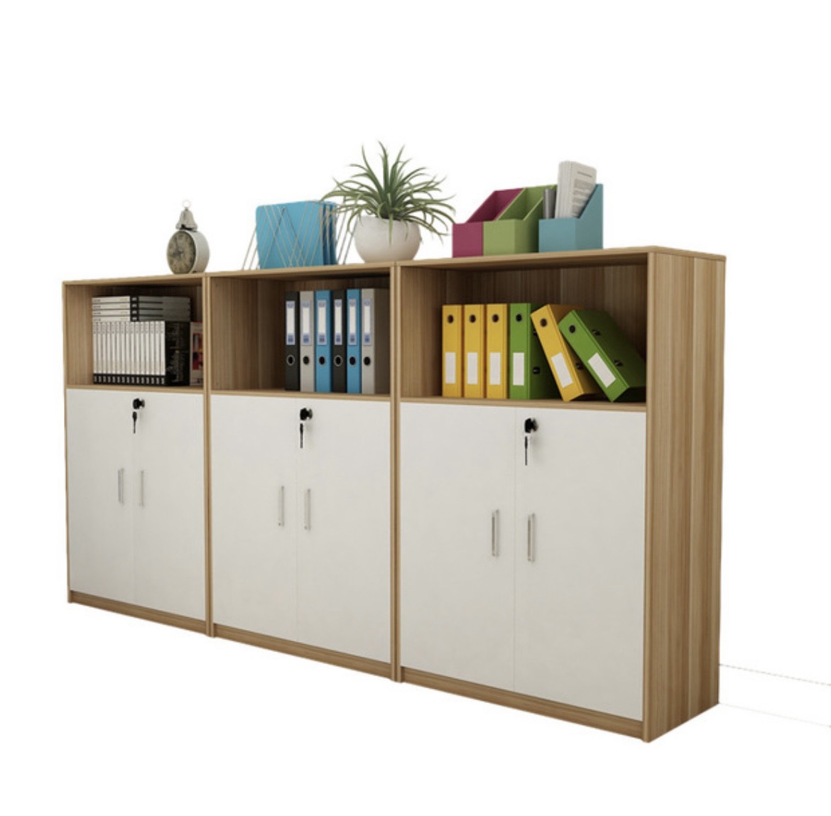Tủ Tài Liệu Gỗ Thấp Dùng Trong Văn Phòng - THS108