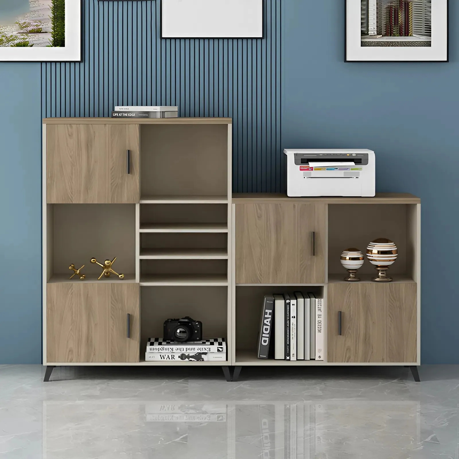Tủ Tài Liệu Thấp Phong Cách Tối Giản Cho Không Gian Mở - THS353