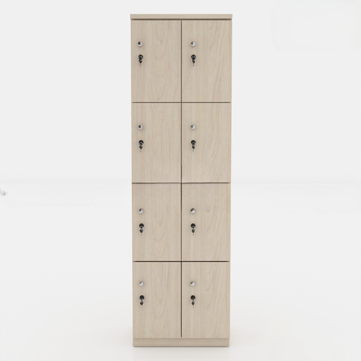 Tủ Locker Gỗ MDF Dáng Dọc 8 Cánh - TLK17