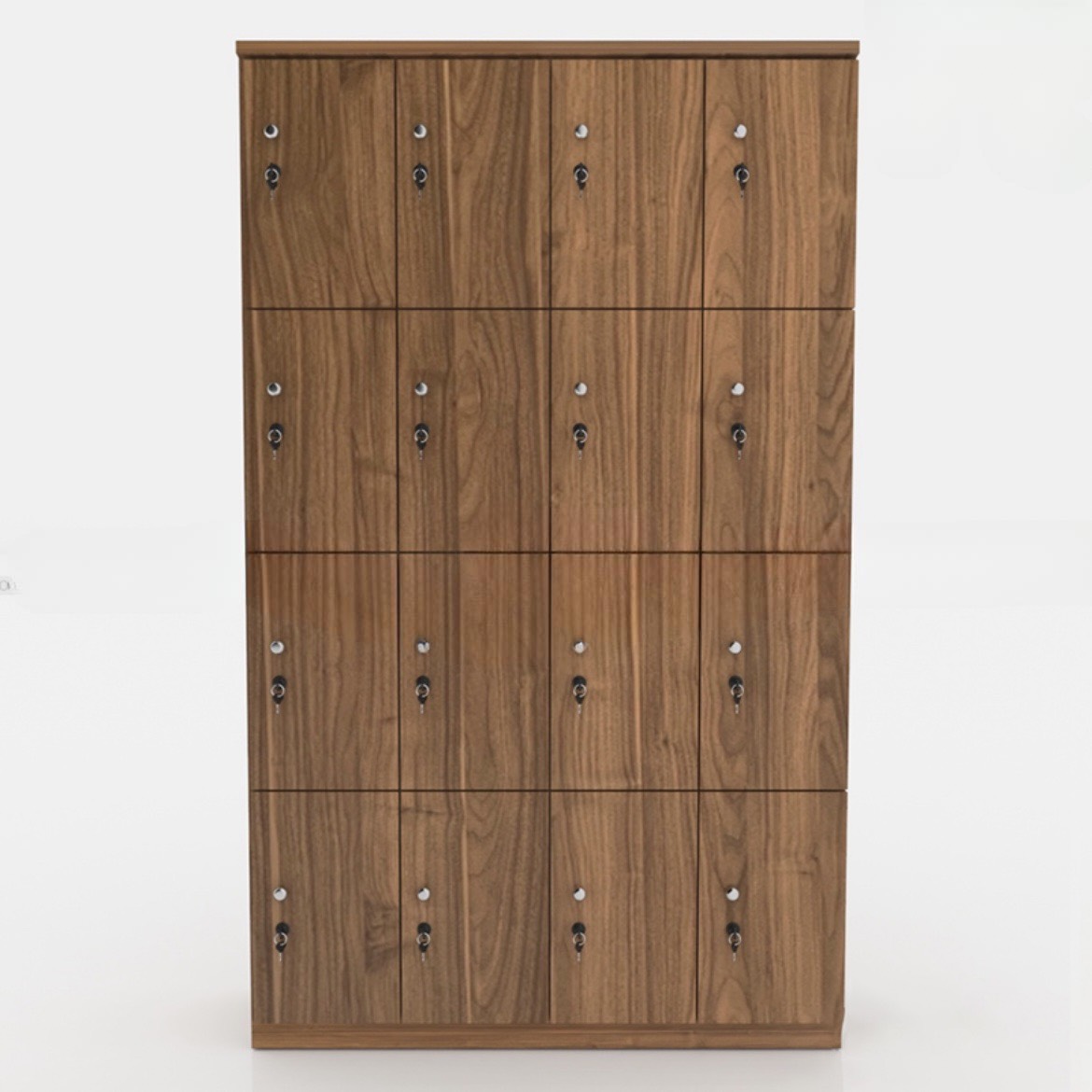 Tủ Locker Gỗ MDF 16 Cánh 4 Khoang - TLK24