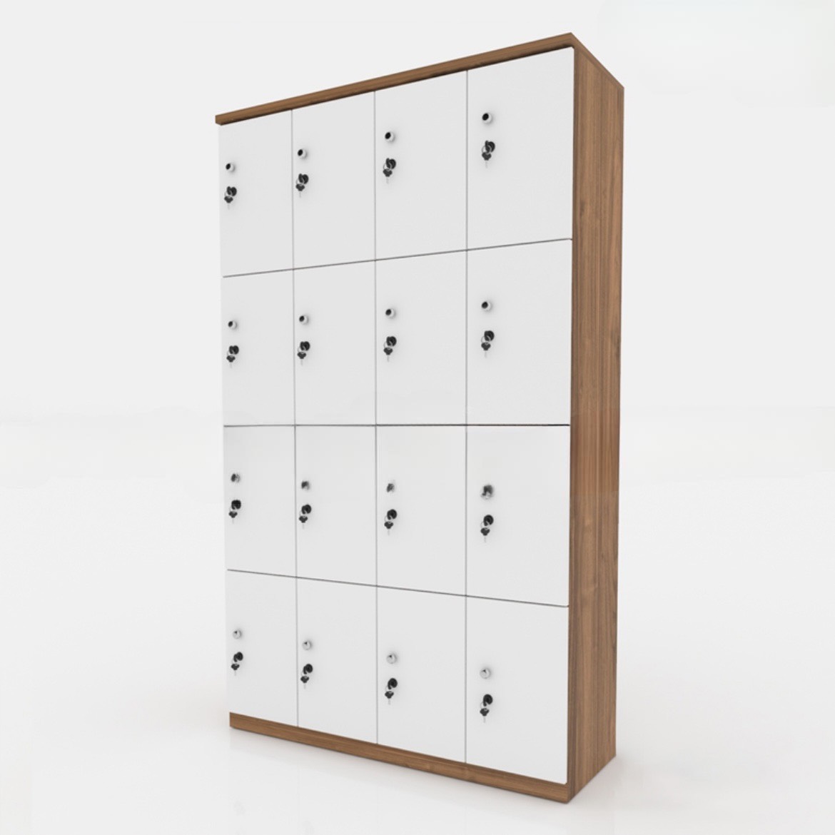 Tủ Locker 4 Khoang 16 Cánh Khóa Bảo Mật - TLK25