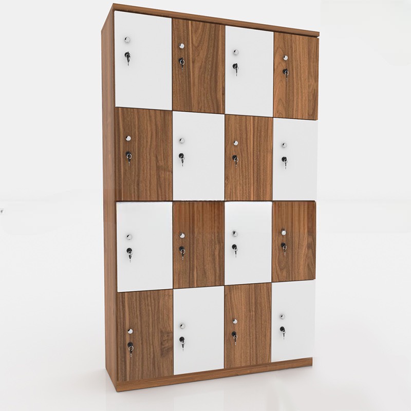 Tủ Locker 16 Cánh Màu Kẻ Caro Hiện Đại - TLK26