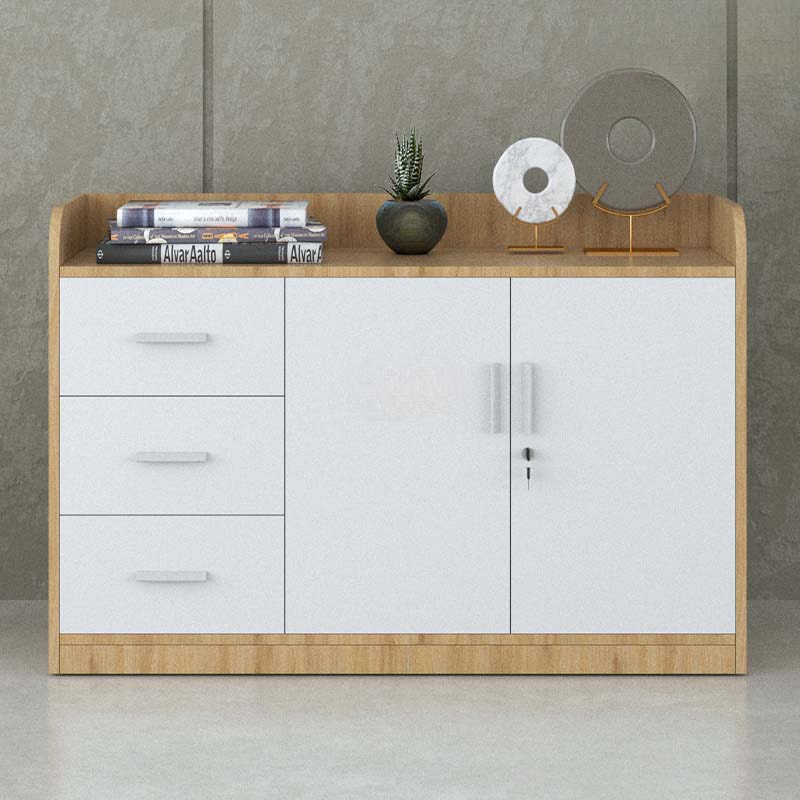 Tủ Tài Liệu Gỗ Dáng Thấp Nhiều Ngăn  - THS64