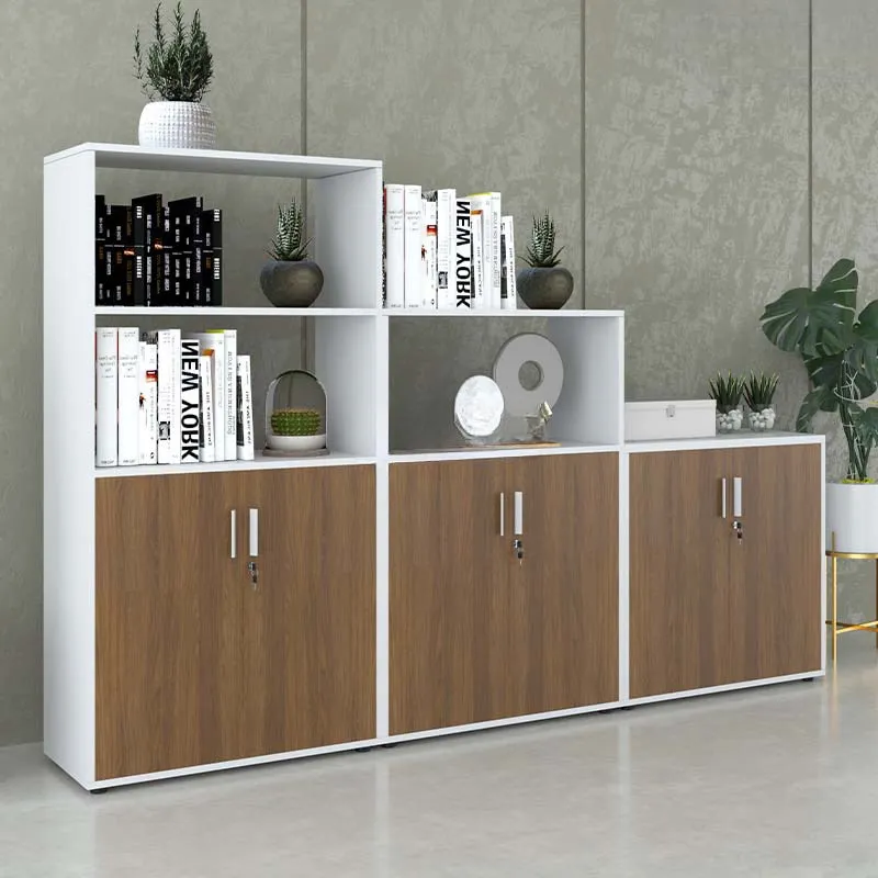 Tủ Tài Liệu Gỗ Kệ Tầng Dáng Thấp - THS143