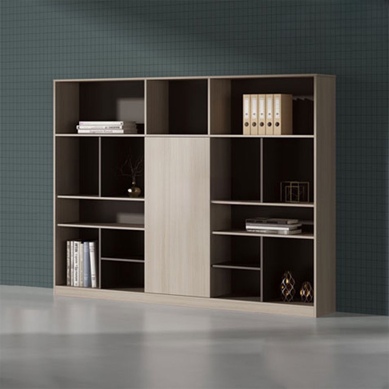 Tủ Tài Liệu Gỗ Có Kệ Trưng Bày  - THS179