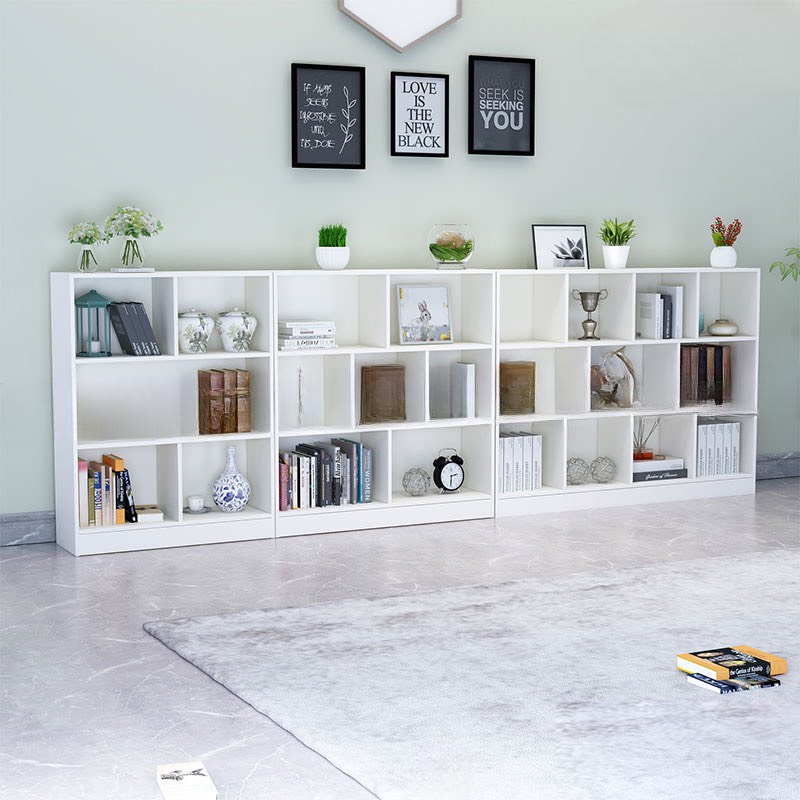 Tủ Tài Kệ Gỗ Dạng Thấp Liền Kệ Hiện Đại - THS202