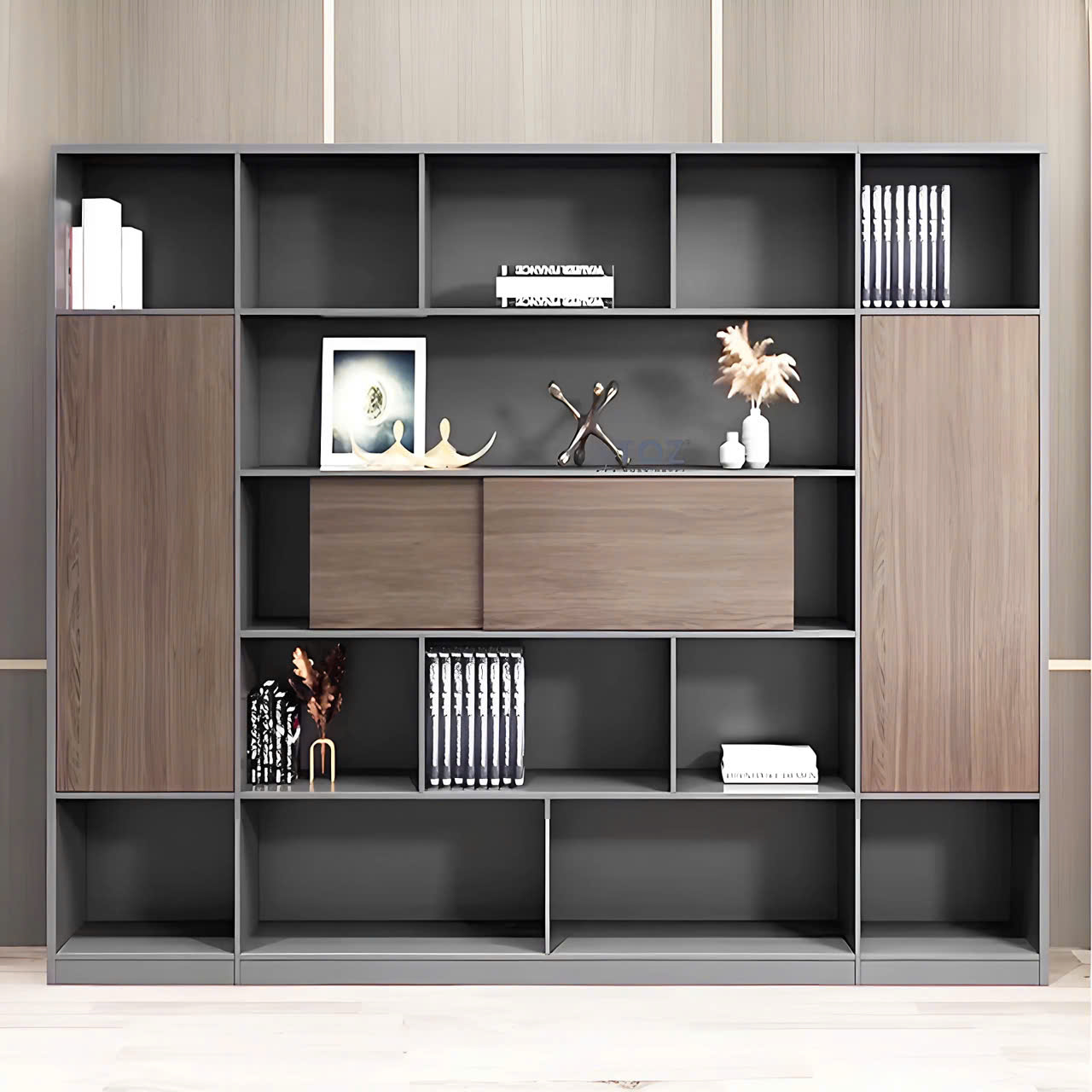 Tủ Tài Liệu Gỗ Phòng Giám Đốc Độc Đáo - THS243