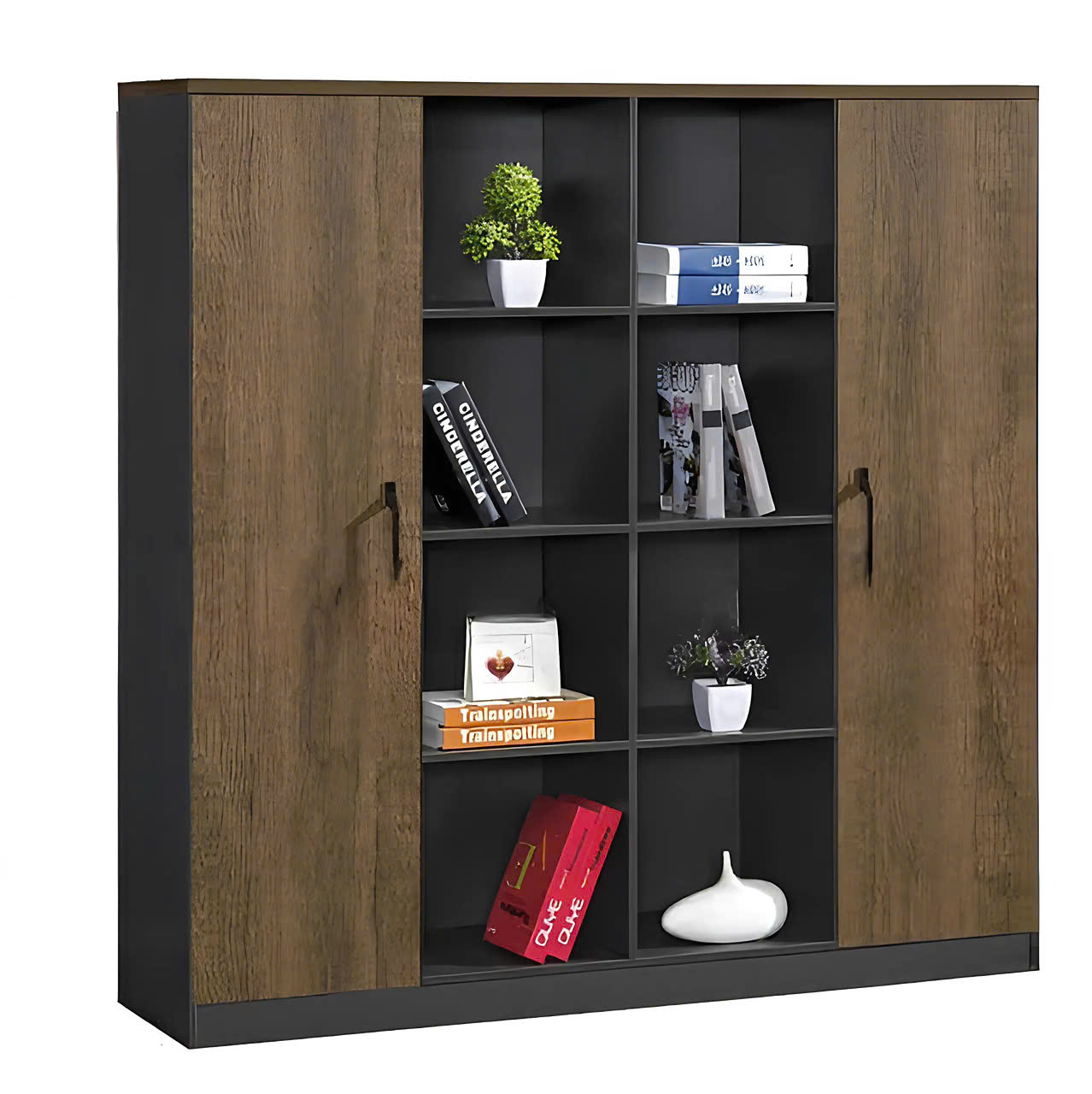 Tủ Tài Liệu Gỗ Phòng Giám Đốc Kệ Trang Trí - THS249