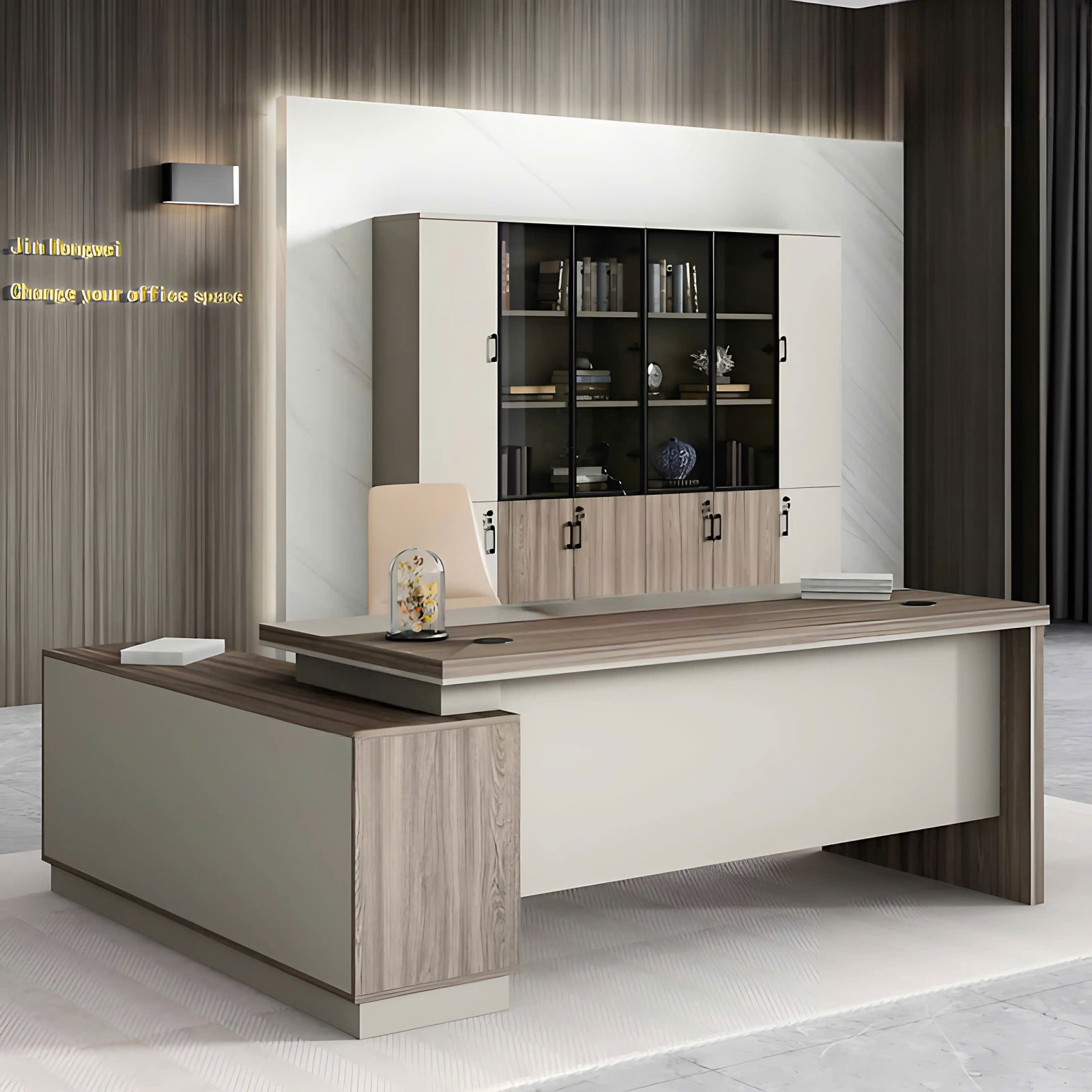 Bàn Làm Việc Góc L Phong Cách Hiện Đại - BGĐ14