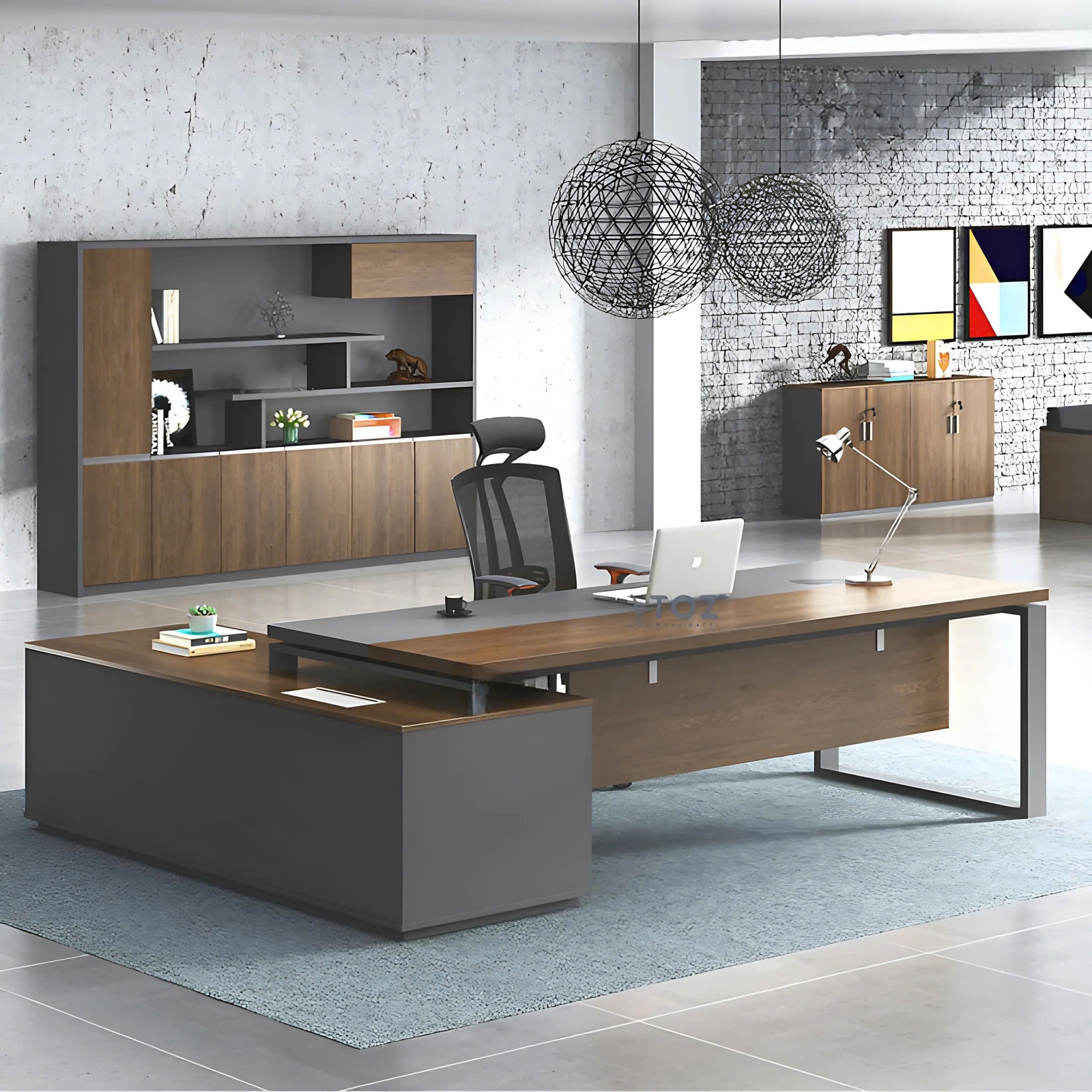 Bàn Giám Đốc Góc Chữ L Có Yếm - BGĐ7