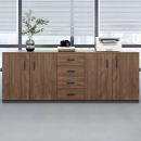 Tủ Tài Liệu Thấp 4 Cánh 3 Ngăn Kéo - THS67
